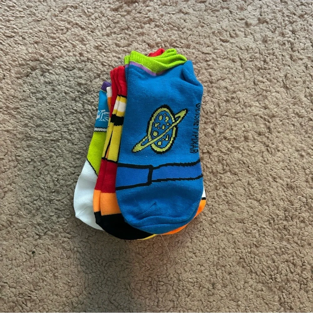 New Pixar Low-Cut Socks Incredibles Toy Story Finding Nemo